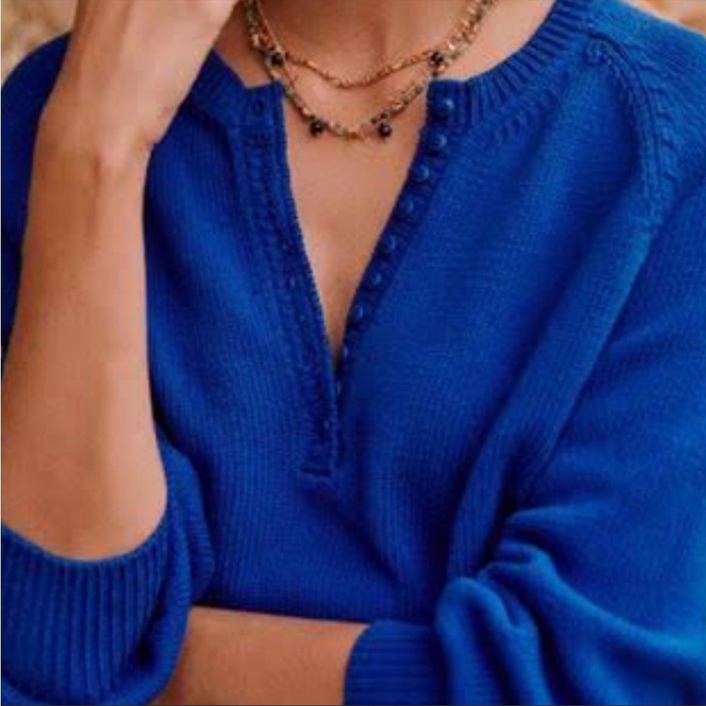 EUC Sezane Leontine Jumper Blue - Size XS